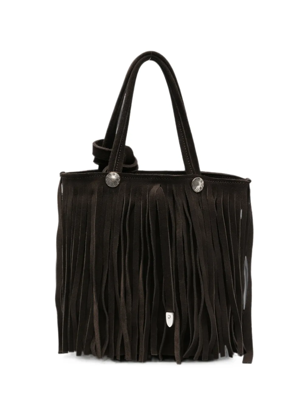 ALBERTO LUTI Frange suede bucket bag - Marrone