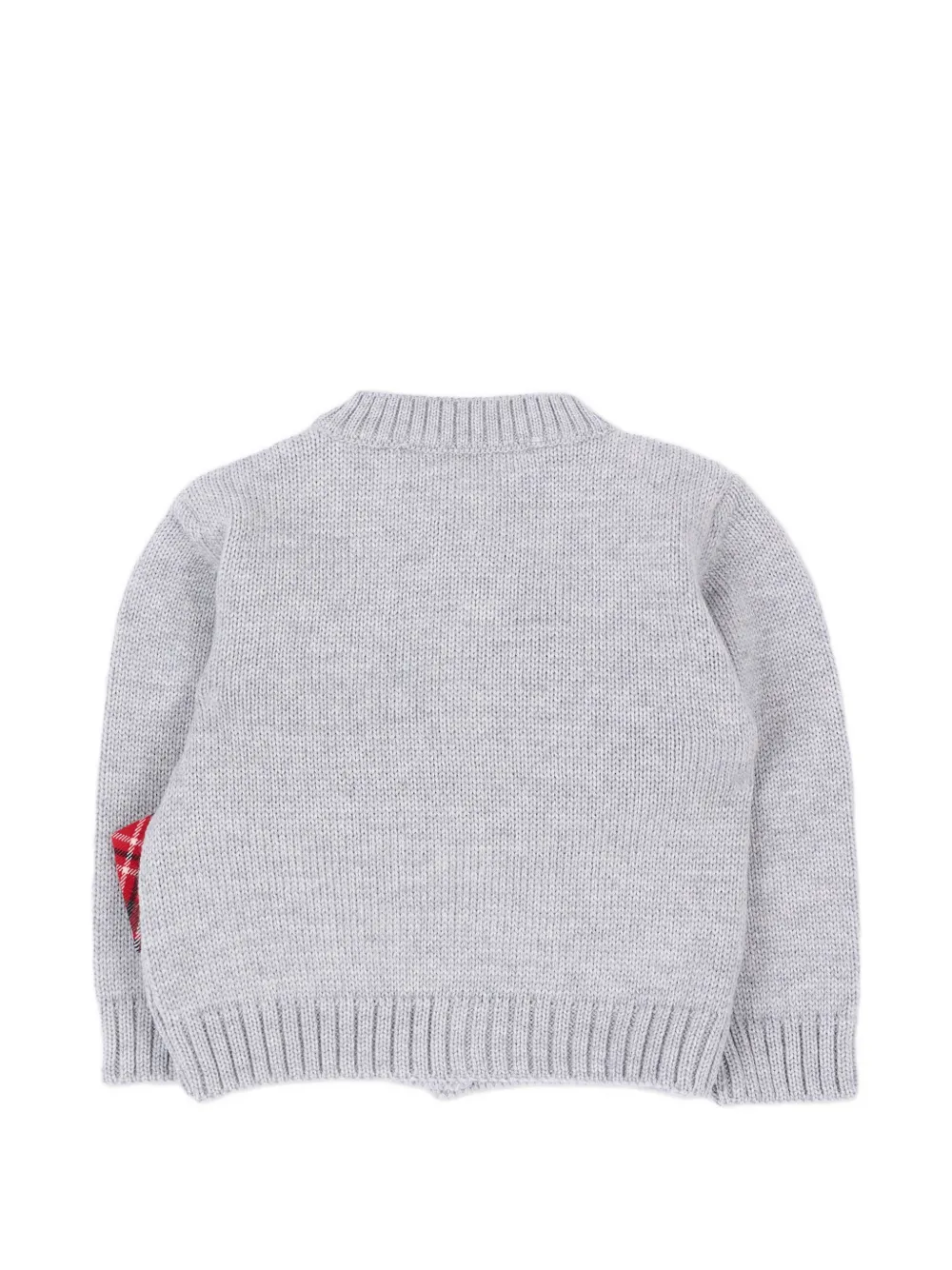 Colorichiari Twee jurken met tartan-ruit en plooien Wit