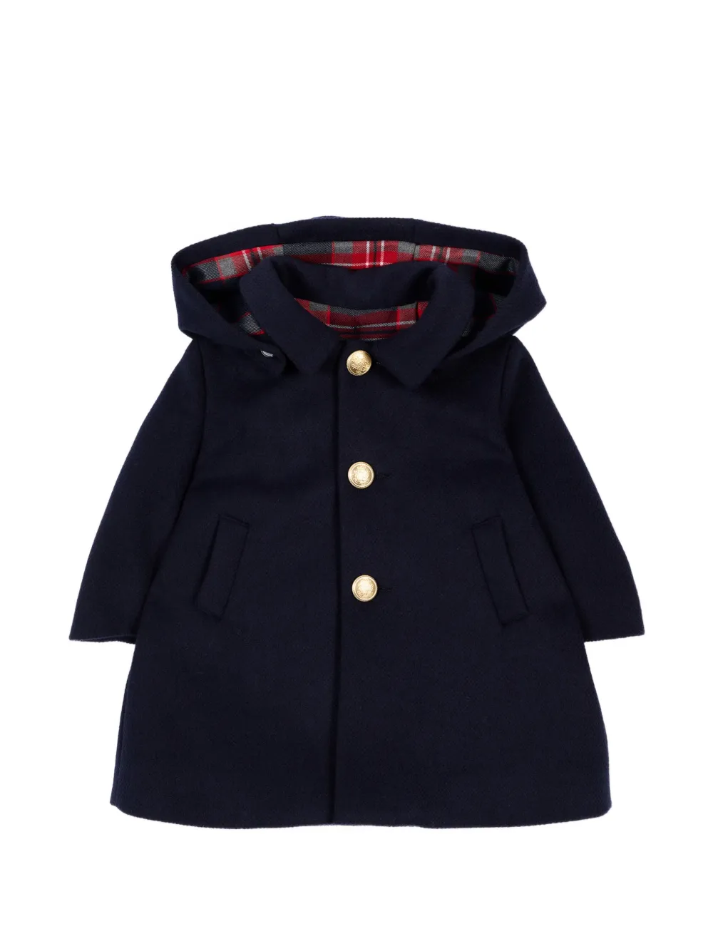 Colorichiari hooded button-up coat - Blu