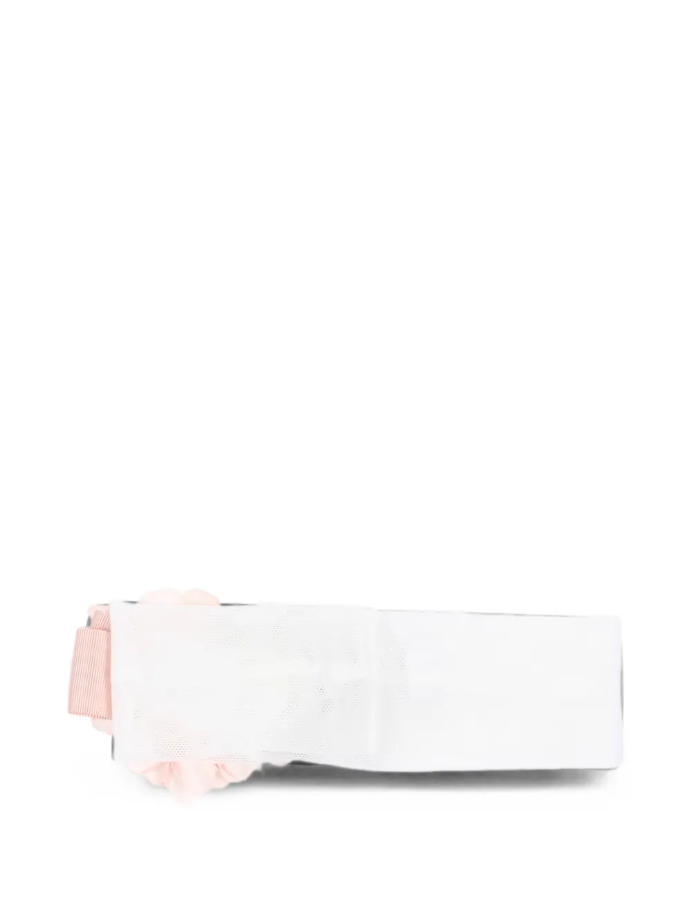 Colorichiari Haarband verfraaid met bloemen Wit
