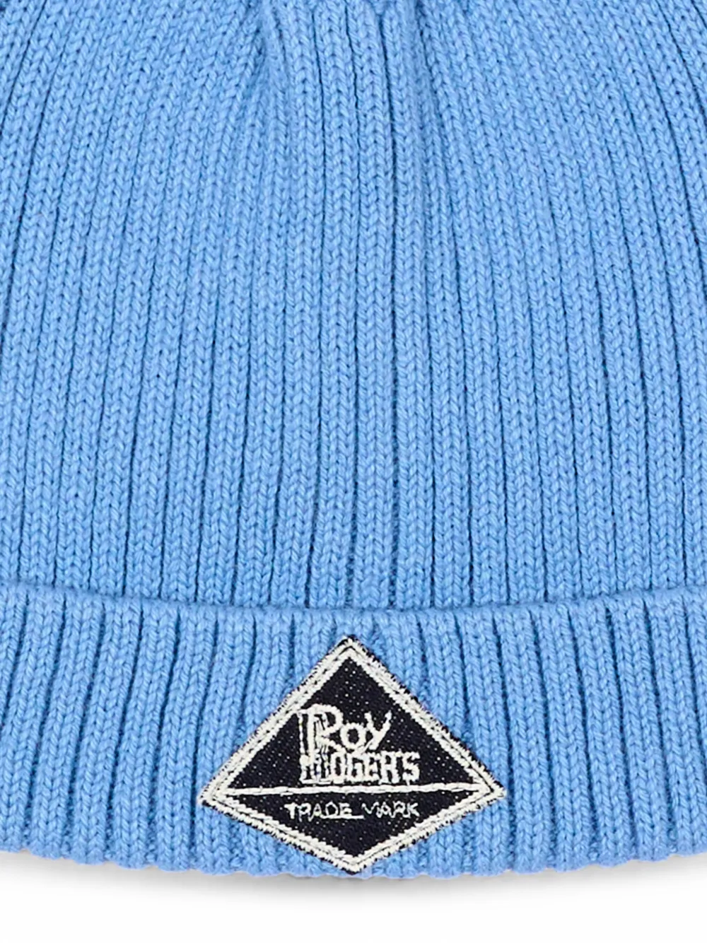Roy Rogers Kids Geribbelde muts met logopatch Blauw