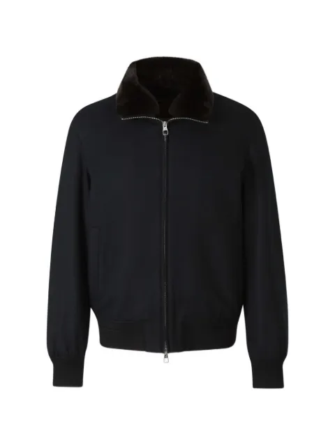 Montecore faux-fur collar bomber jacket