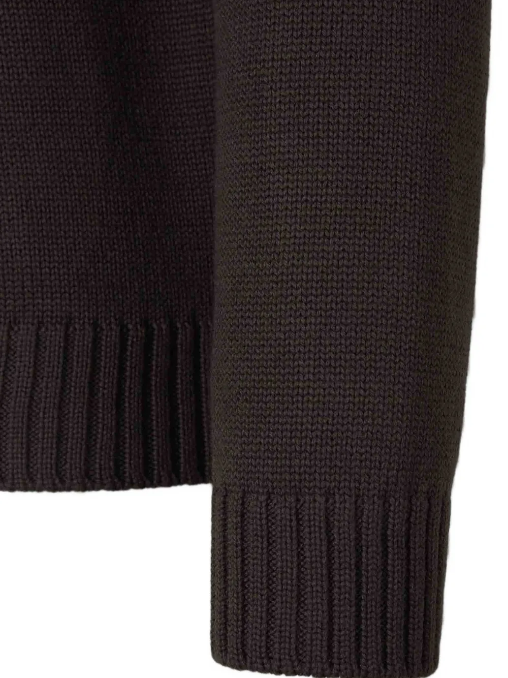 Zanone Trui met ronde hoge hals en raglan mouwen Bruin