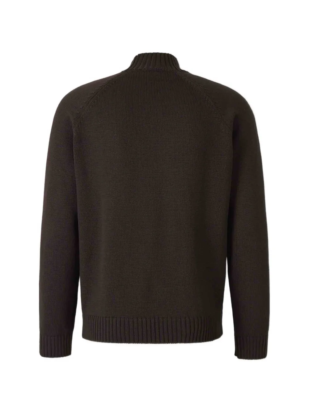 Zanone Trui met ronde hoge hals en raglan mouwen Bruin