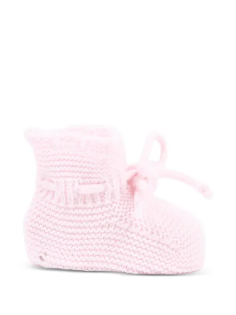 Martin Aranda knit tie-fastening slippers