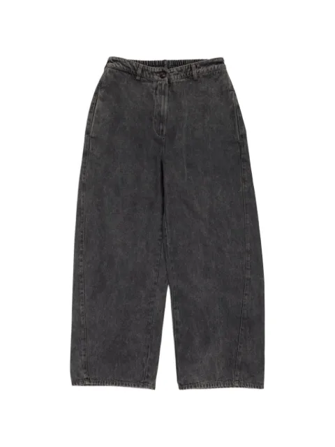 Cordera washed-effect wide-leg jeans