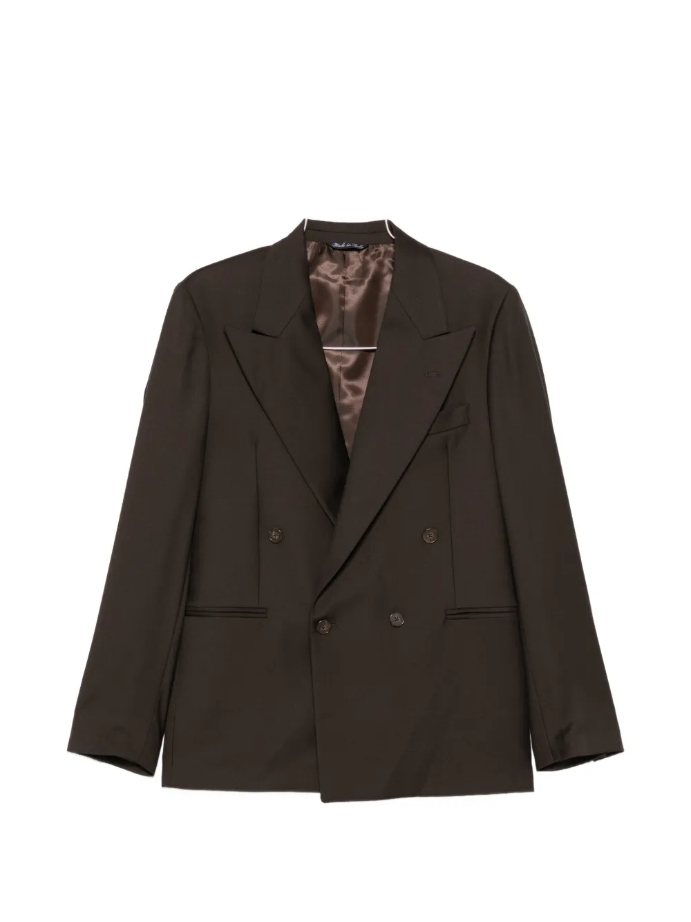 Epoca peak-lapel double-breasted suit - Marrone