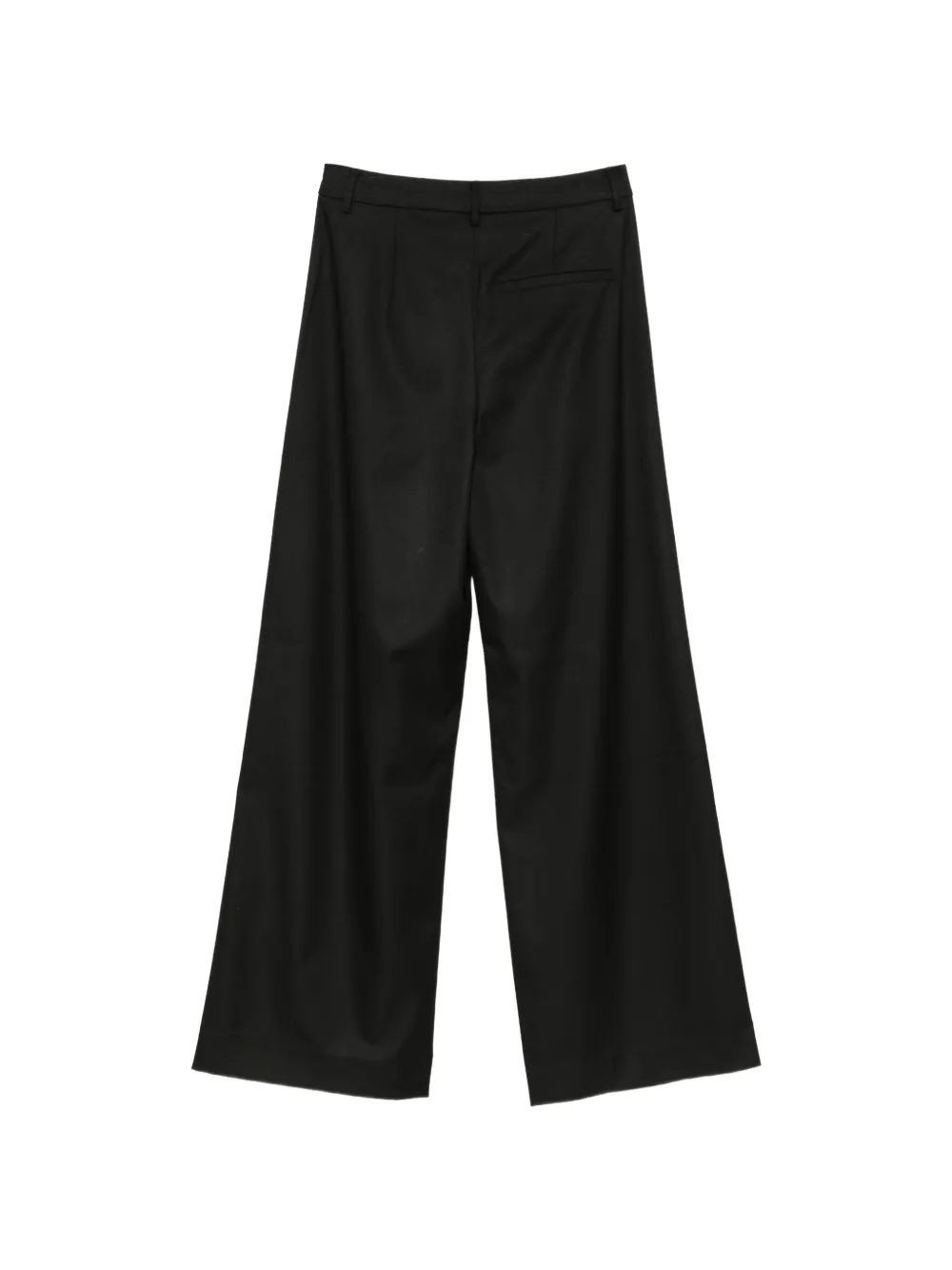 Gestuz pleated wide-leg trousers Zwart