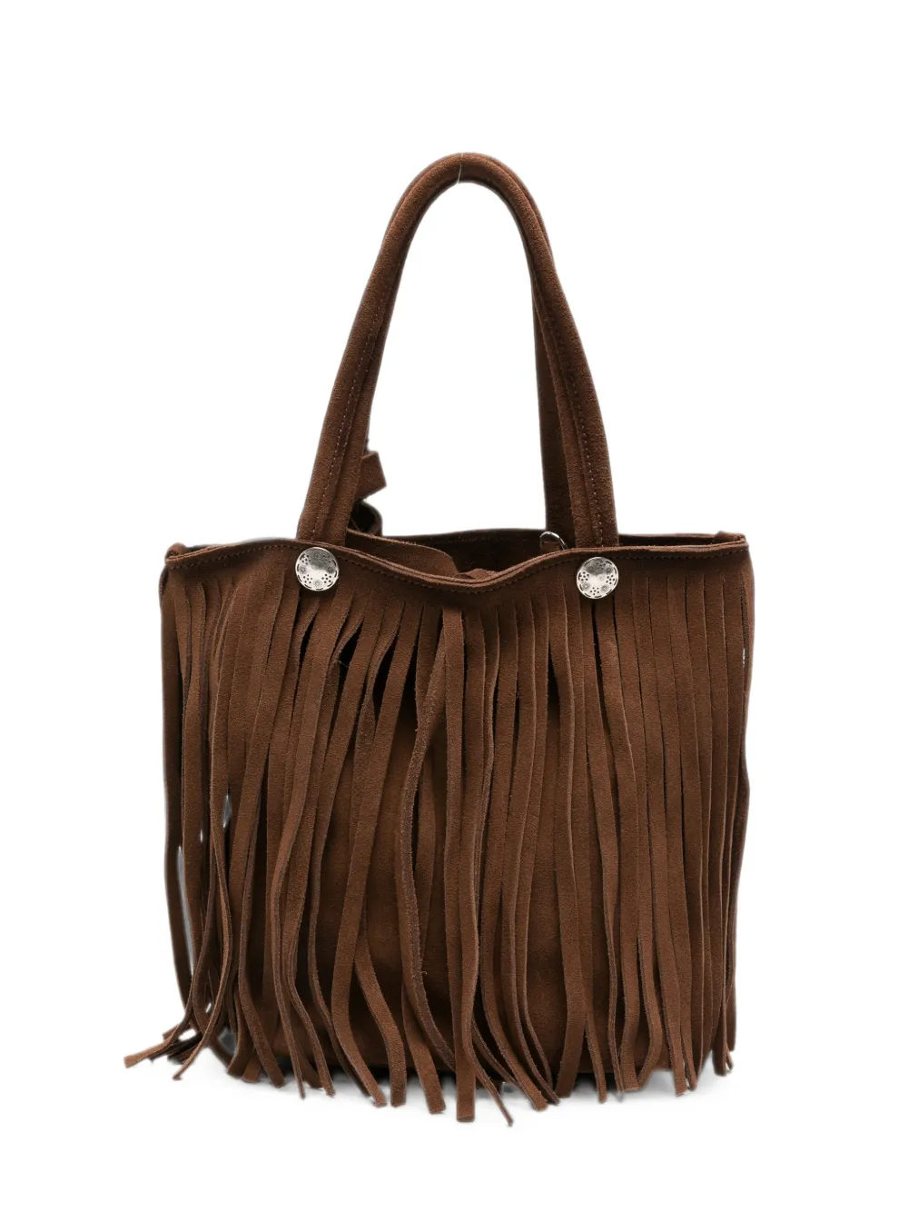 ALBERTO LUTI Frange suede bucket bag - Marrone