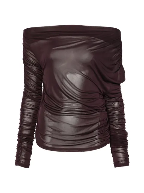 Gestuz ruched off-shoulder top
