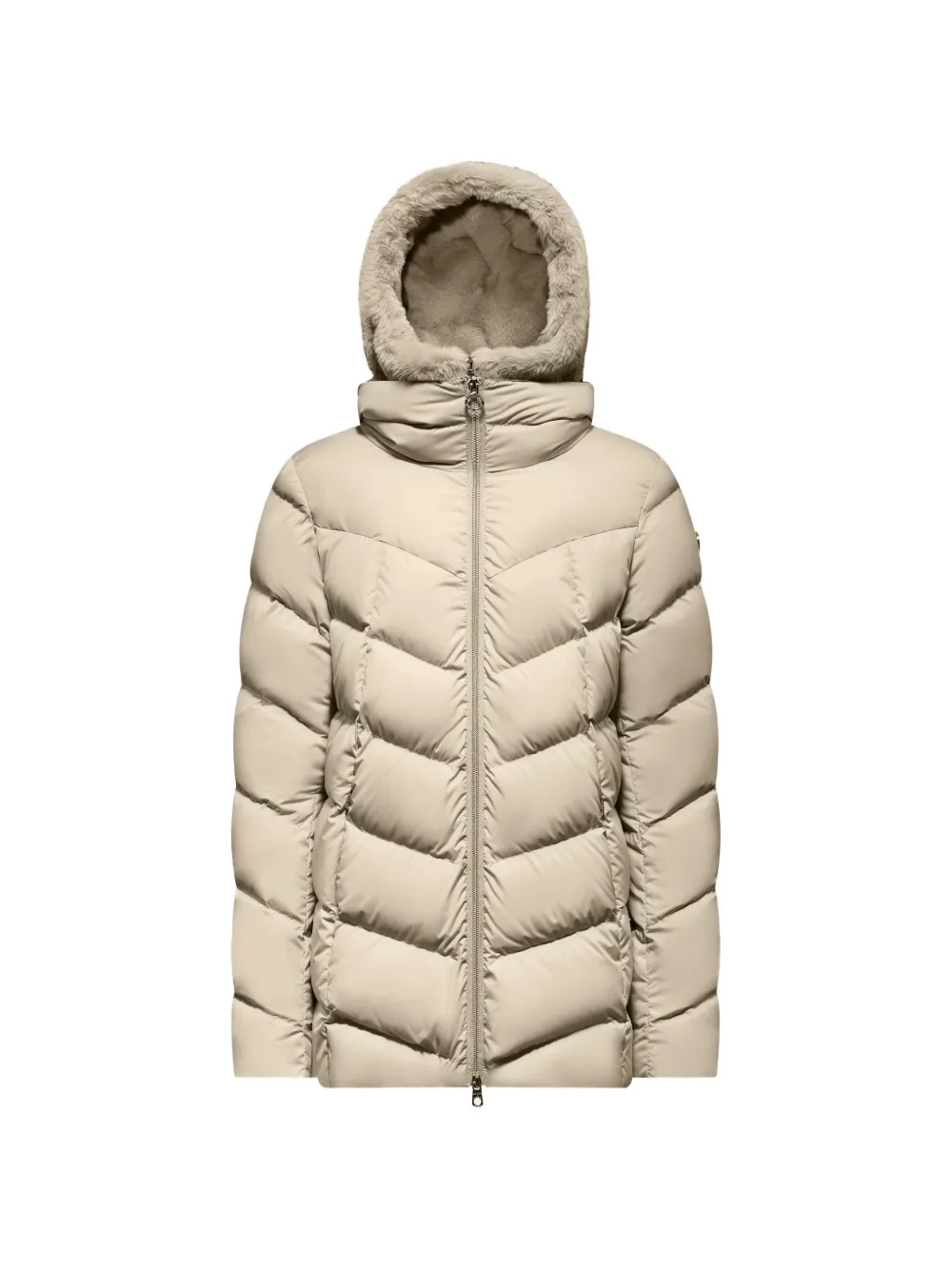 CAPE HORN Alvarez Matt faux-fur trim hooded jacket