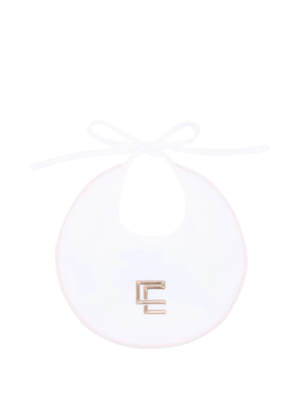 Colorichiari logo-embroidered bib - Bianco