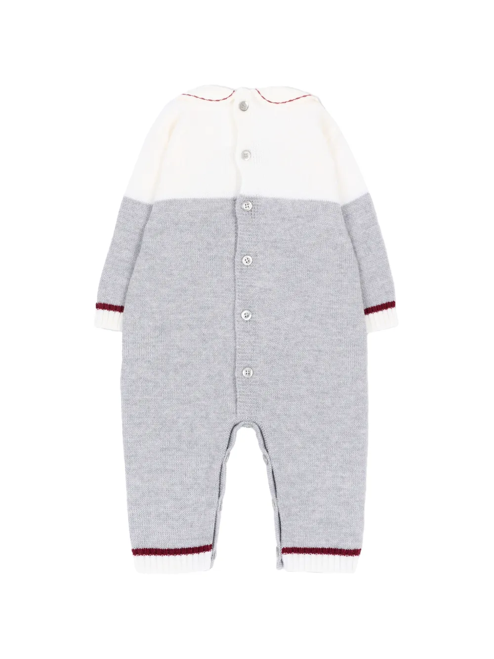 Colorichiari Gebreide romper met argyle-patroon Grijs