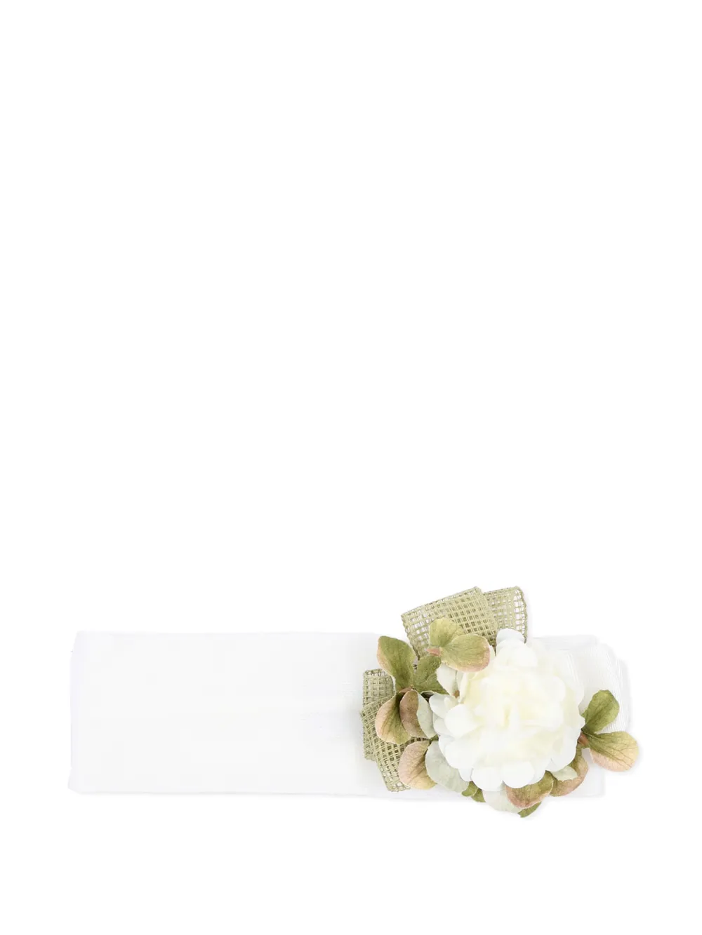 Colorichiari floral-embellished headband - Bianco