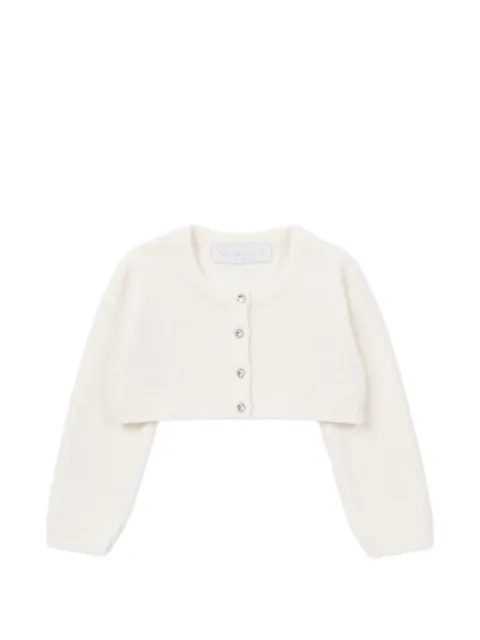 Colorichiari crystal-embellished cropped cardigan