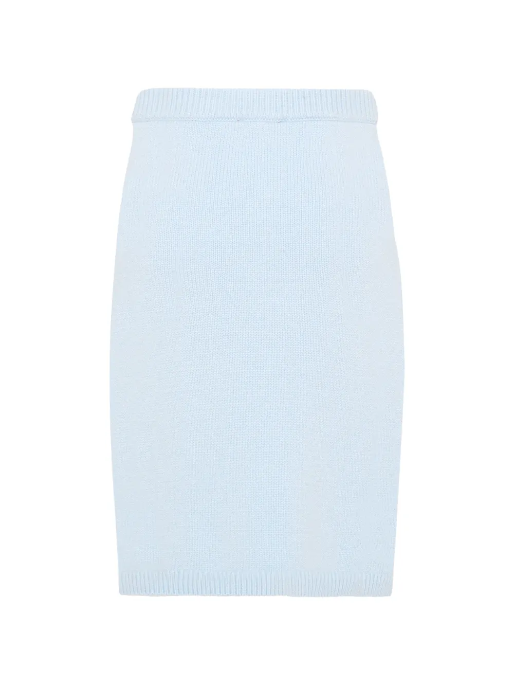 Diesel Kids logo-patch knitted skirt Blauw
