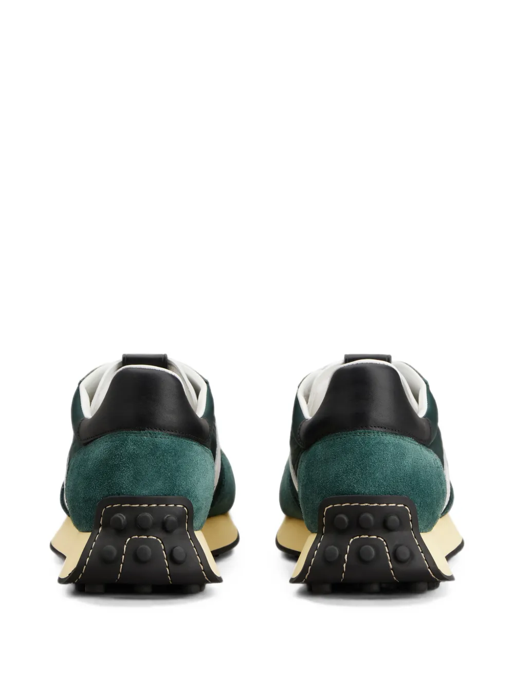Tod's T Vintage sneakers in suede and technical fabric Groen