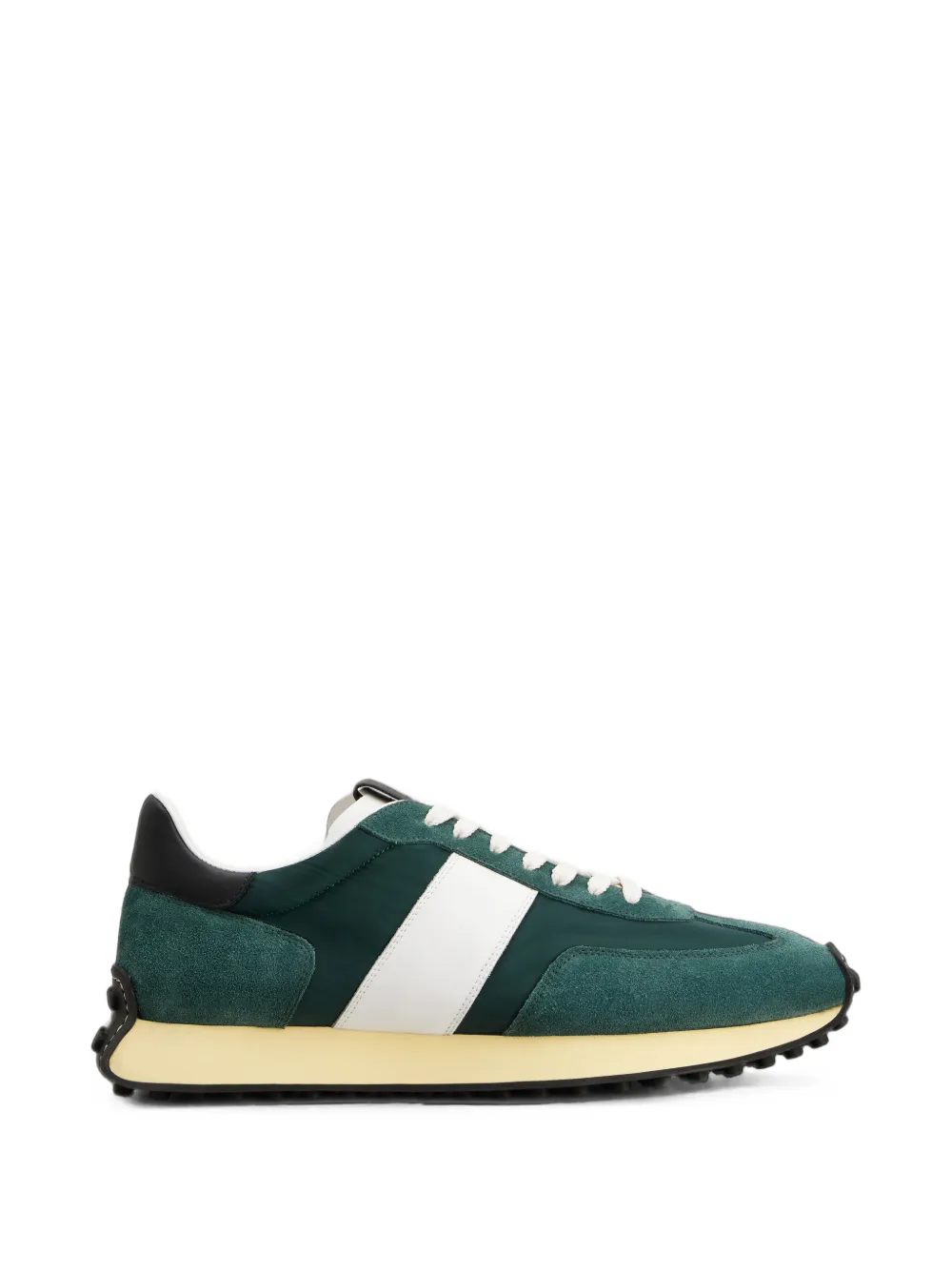 Tod's T Vintage sneakers in suede and technical fabric Groen