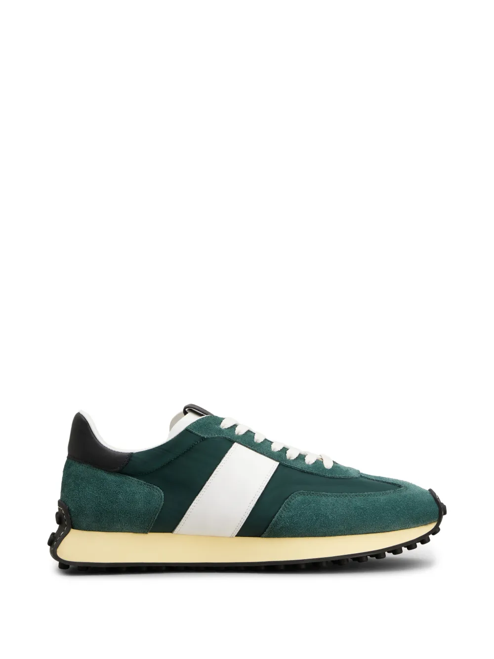Tod's T Vintage sneakers in suede and technical fabric - Verde
