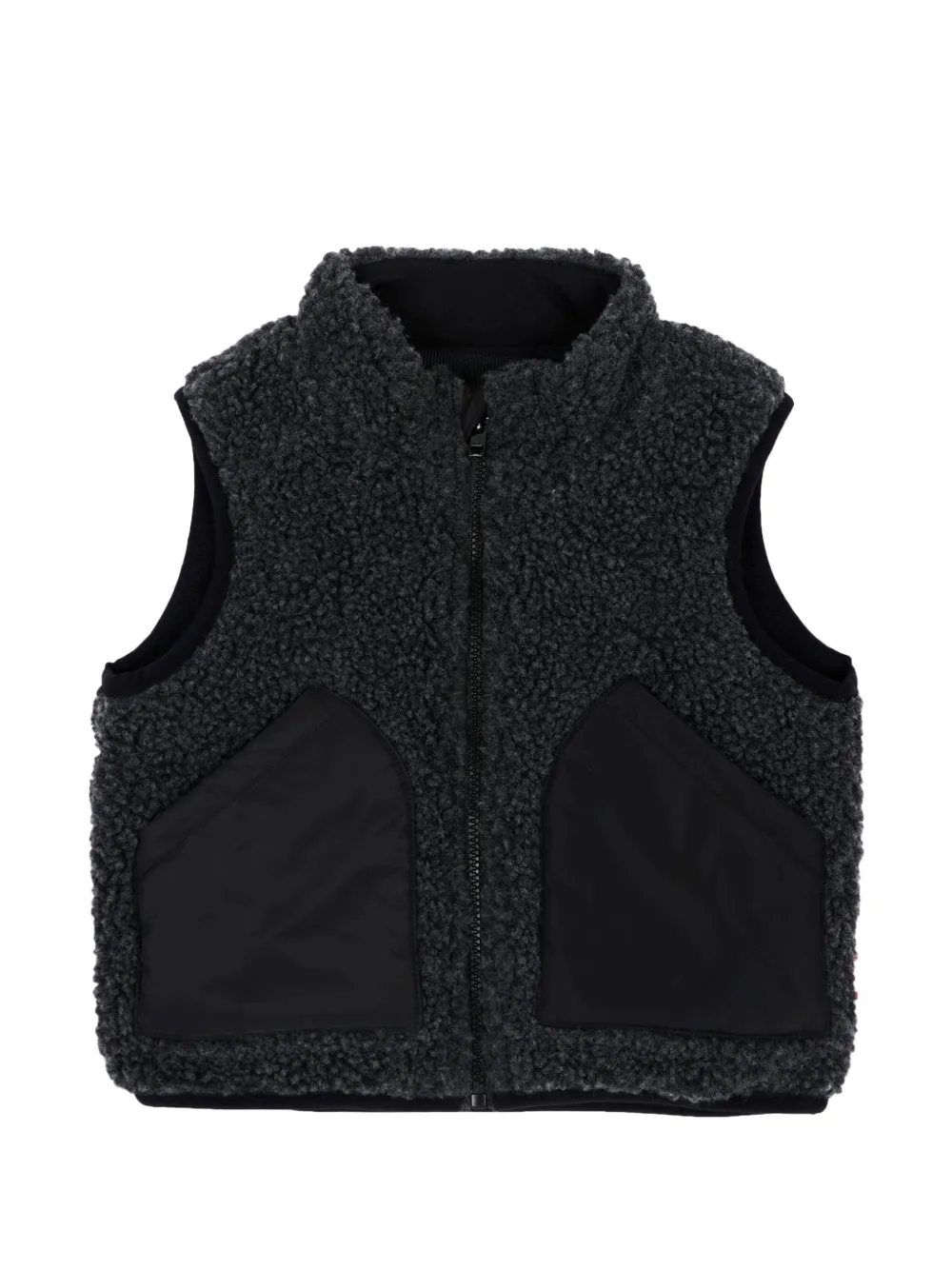 Diesel Kids gilet en polaire à logo brodé - Gris Diesel Kids gilet en polaire à logo brodé - Gris