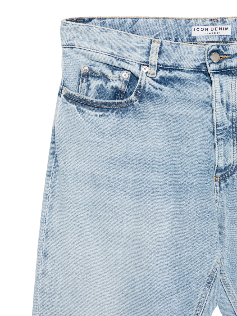 ICON DENIM Kanye jeans met vervaagd effect Blauw