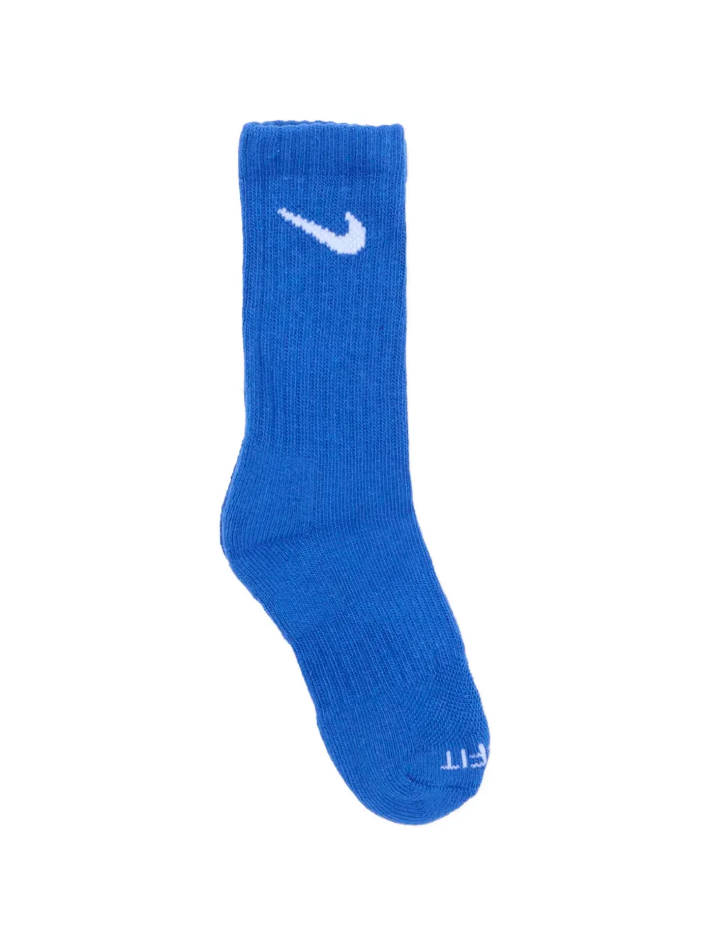 Nike Kids Zes paar sokken met geborduurd Swoosh-logo Wit