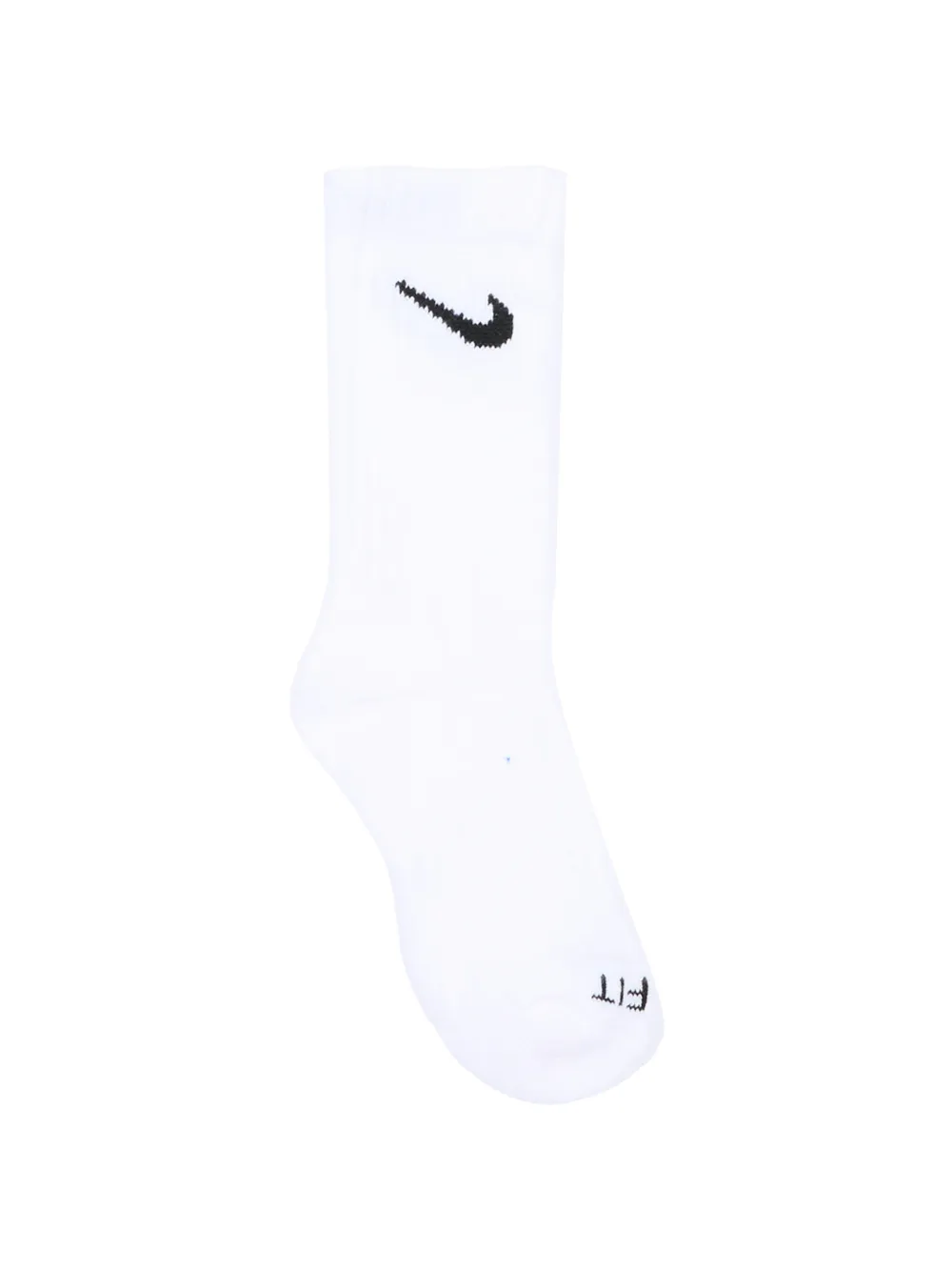 Nike Kids Zes paar sokken met geborduurd Swoosh-logo Wit