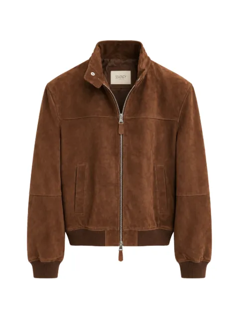 Seventy zip-up suede jacket