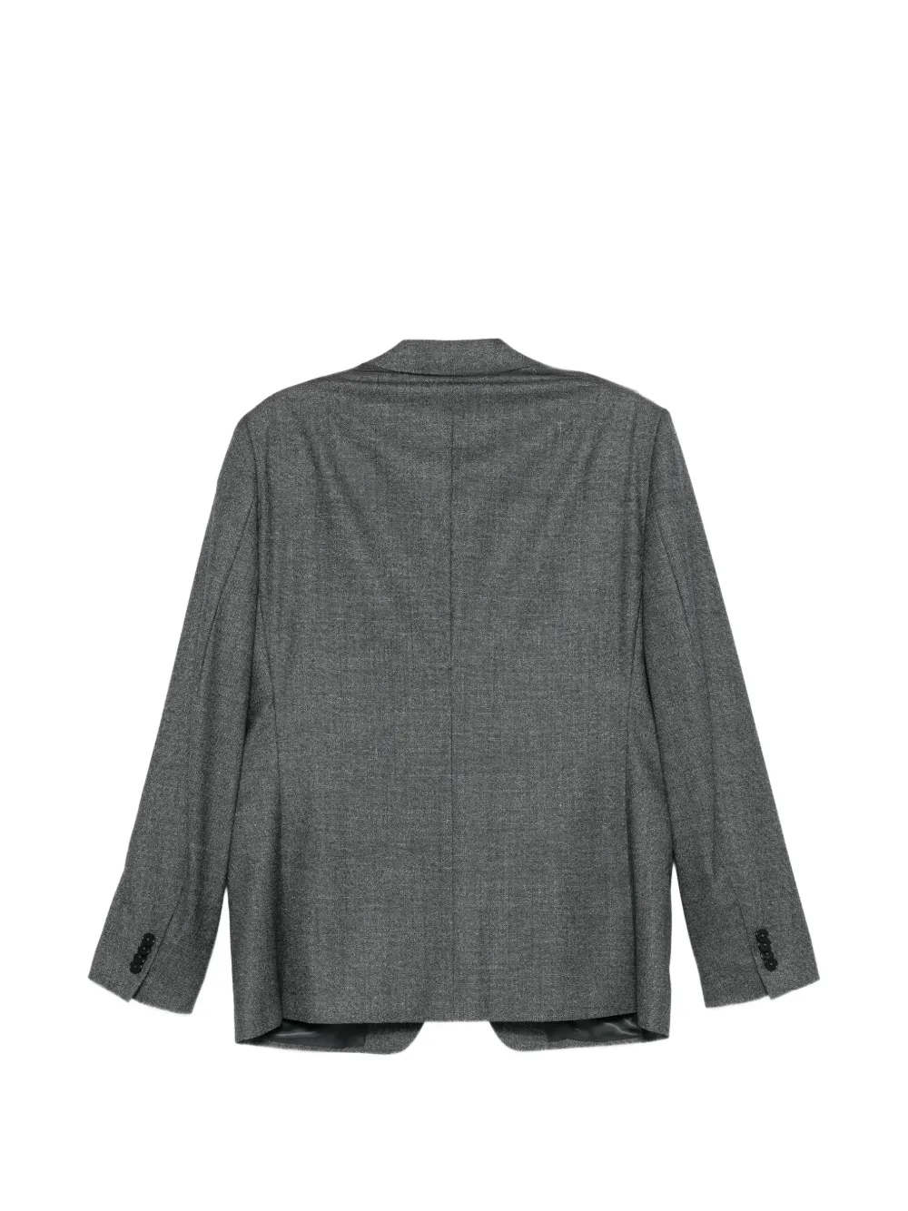 Zegna single-breasted wool suit Grijs
