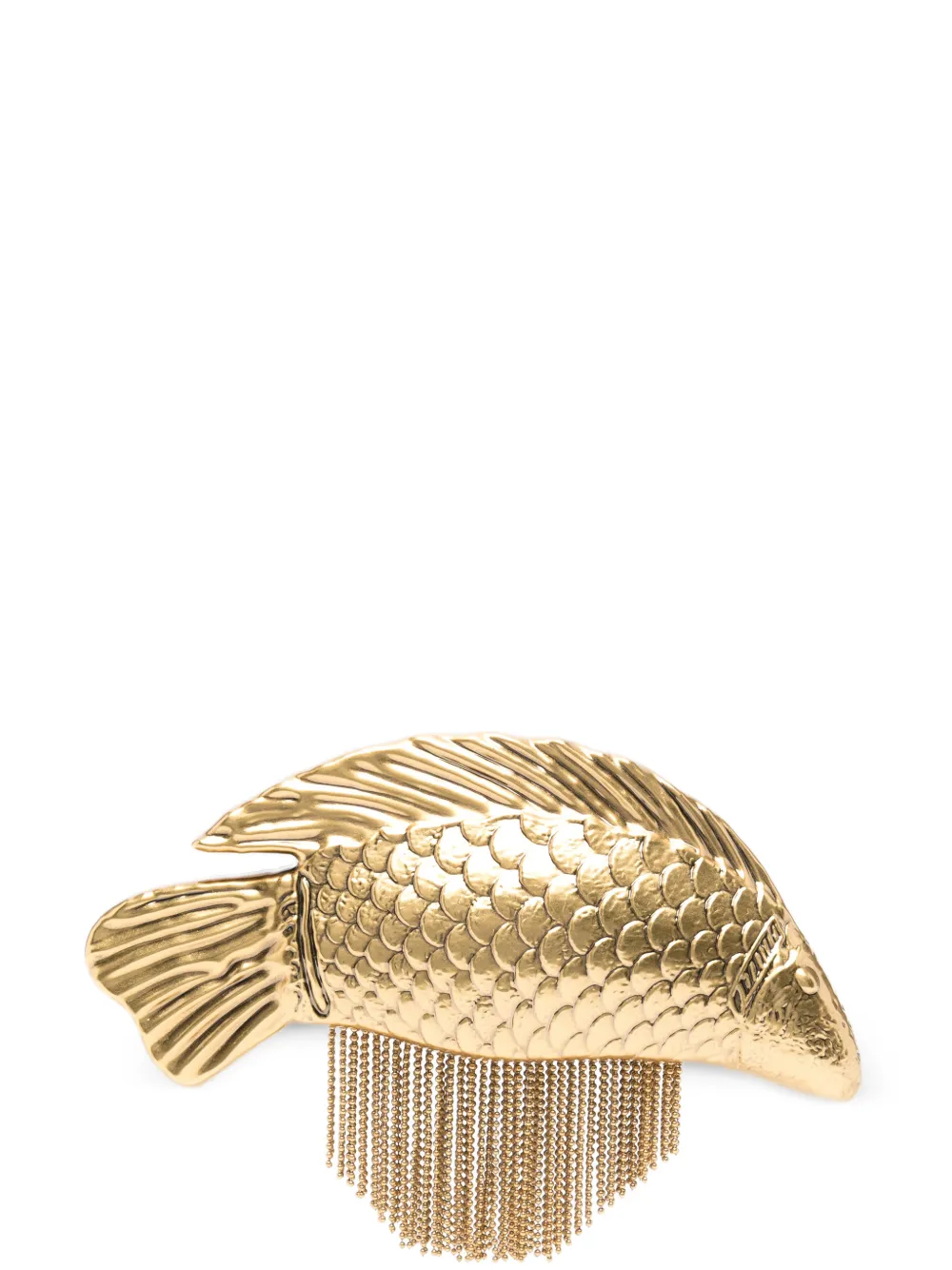 Cult Gaia Neemo fish-shaped fringed clutch bag