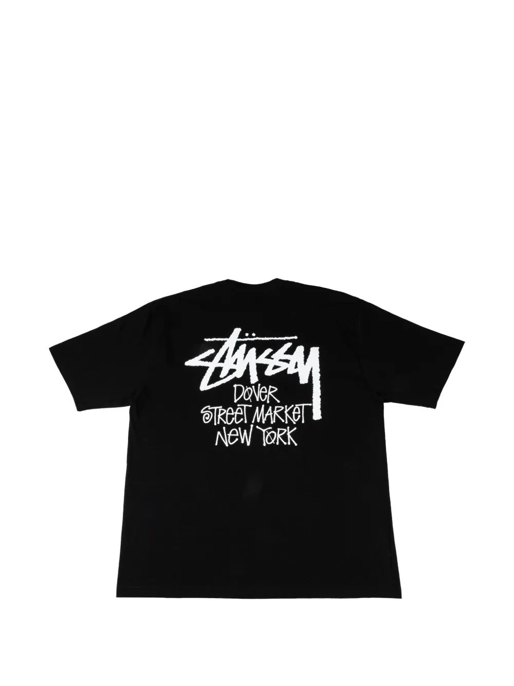 Stüssy Dover Street Market New York T-shirt met logo-print Zwart