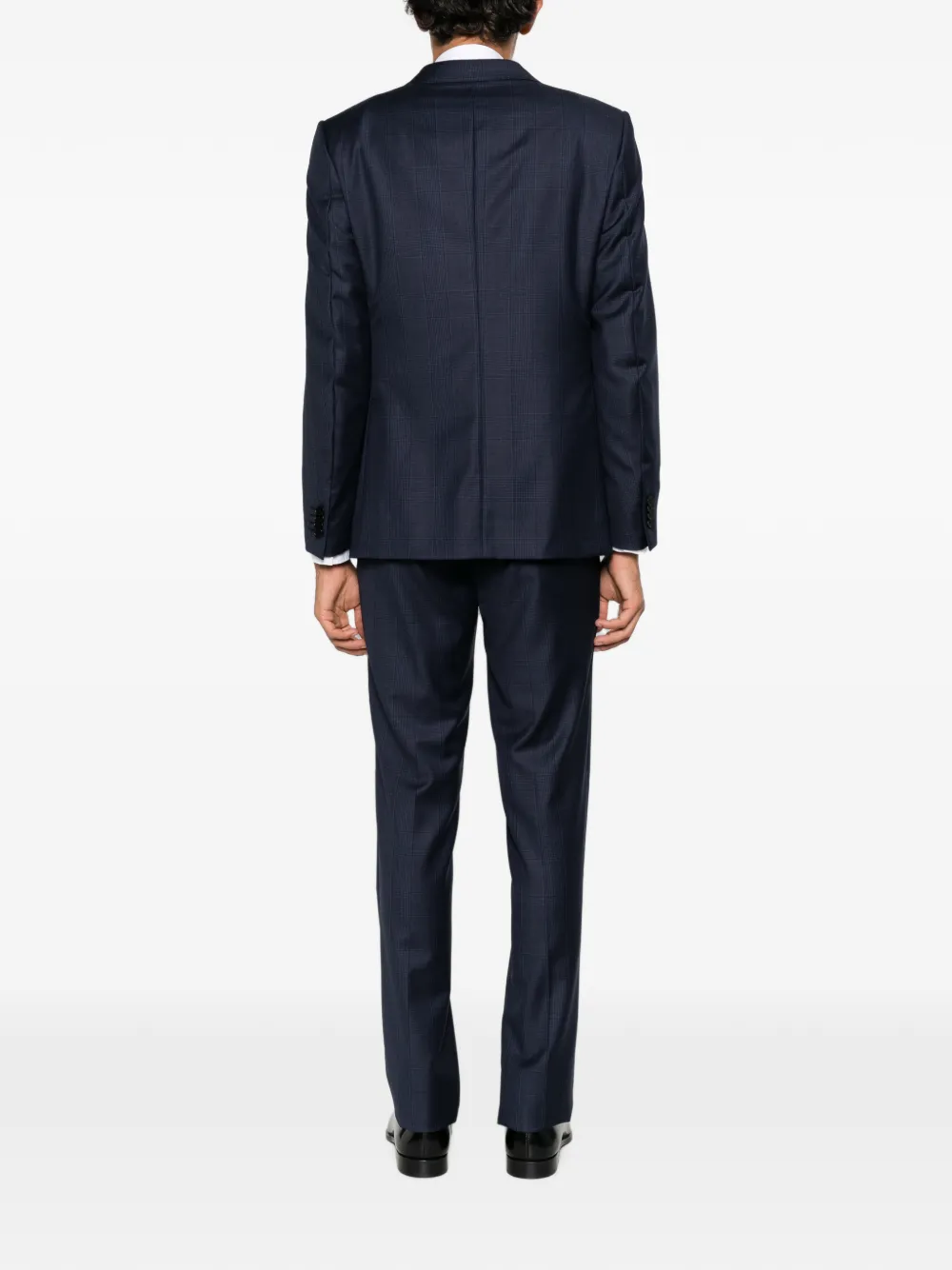 Zegna Prince of Wales check suit Blauw