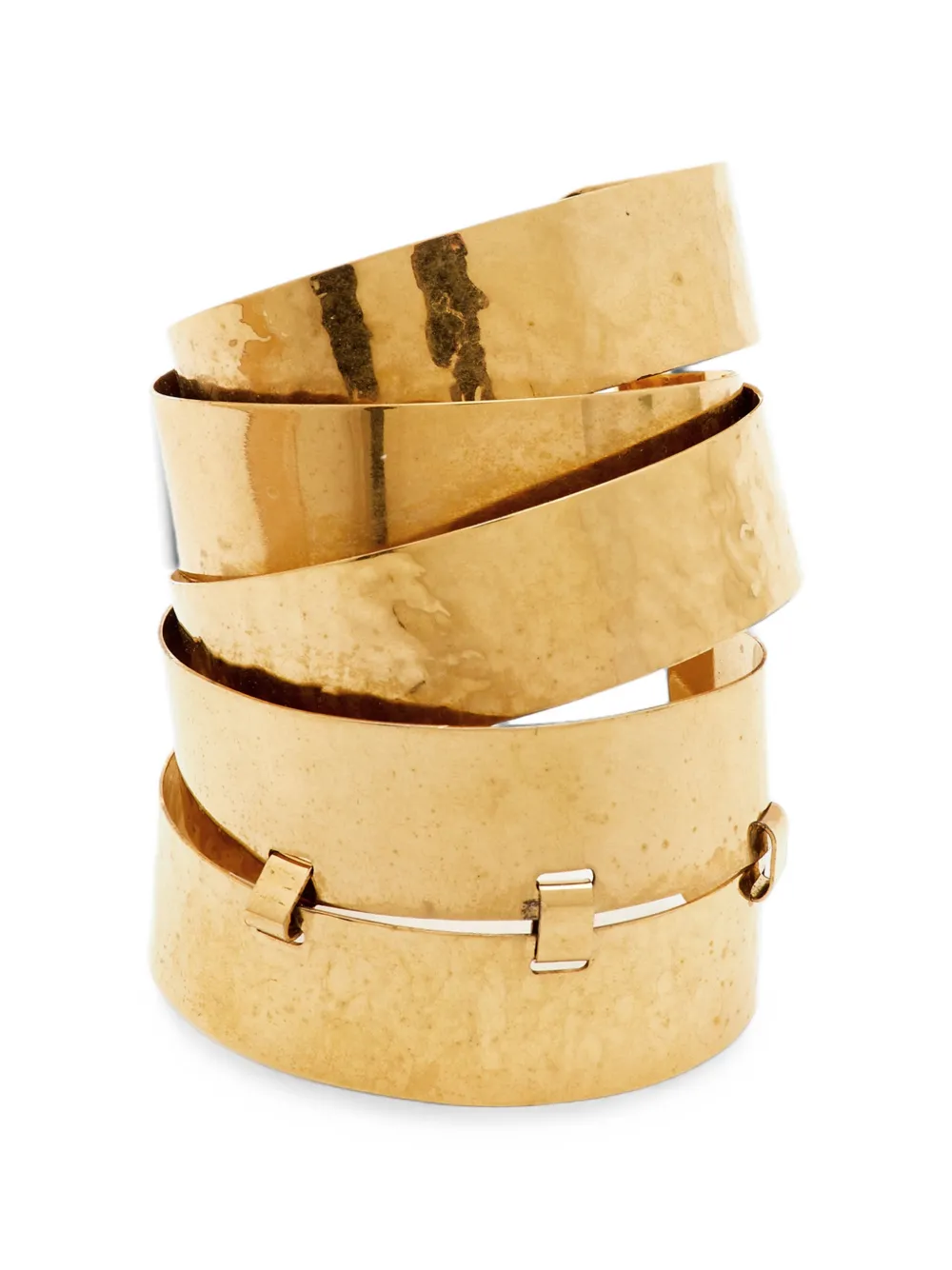 Etro Pre-Owned bracelet manchette à effet taillé - Or Etro Pre-Owned bracelet manchette à effet taillé - Or