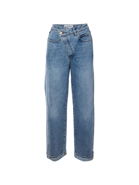 Loewe Pre-Owned jeans rectos deconstruidos