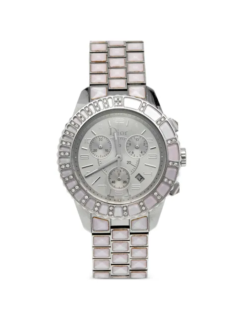 Christian Dior Pre-Owned reloj Christal de 39mm con diamante y zafiro 2005