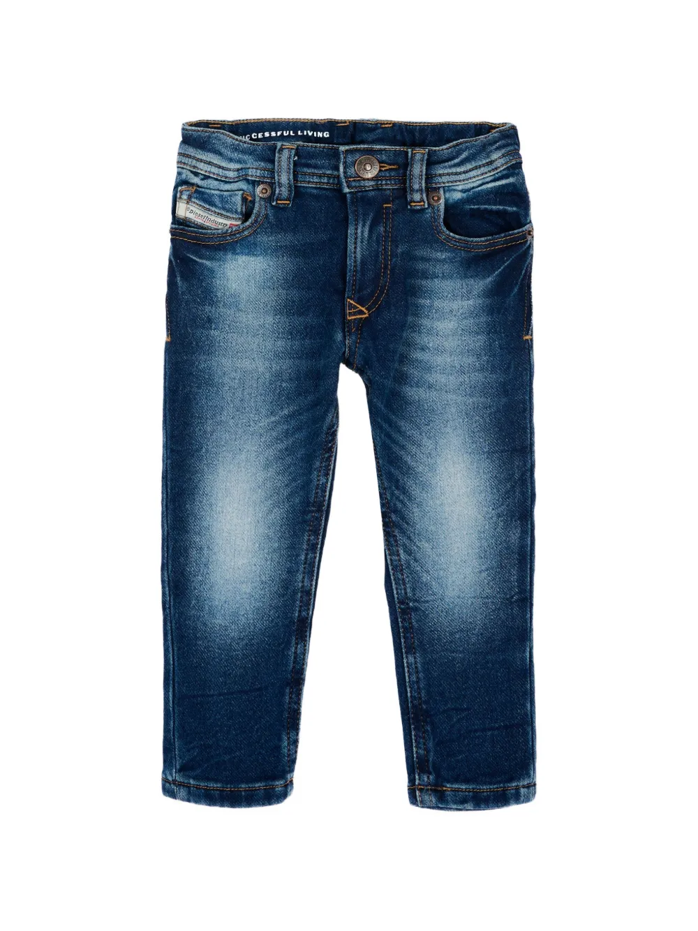 Diesel Kids faded-effect jeans - Blu