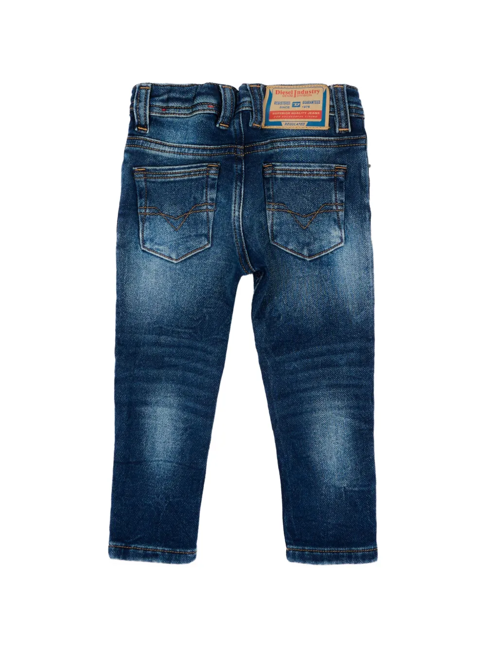 Diesel Kids Jeans met vervaagd effect Blauw