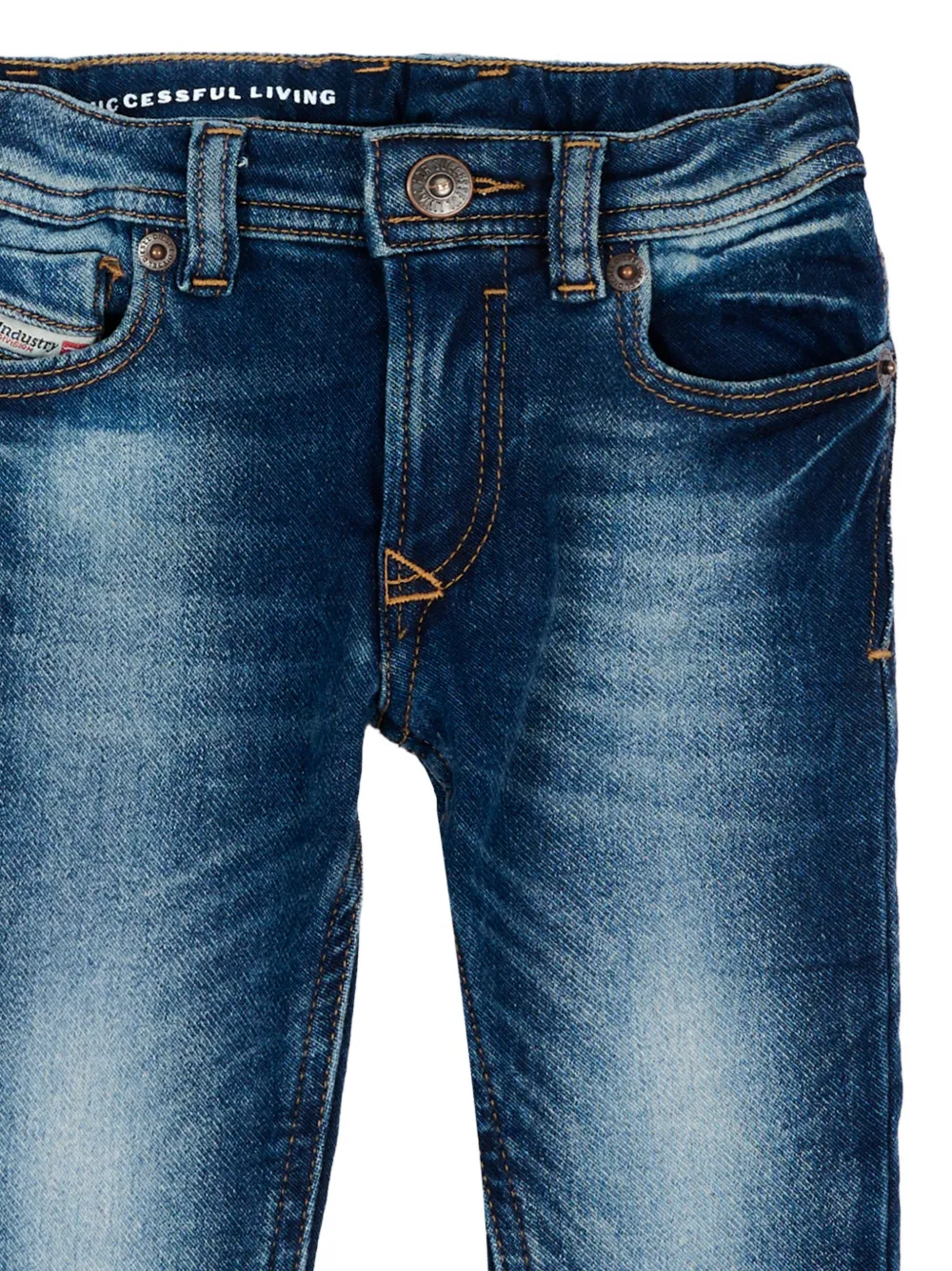 Diesel Kids Jeans met vervaagd effect Blauw