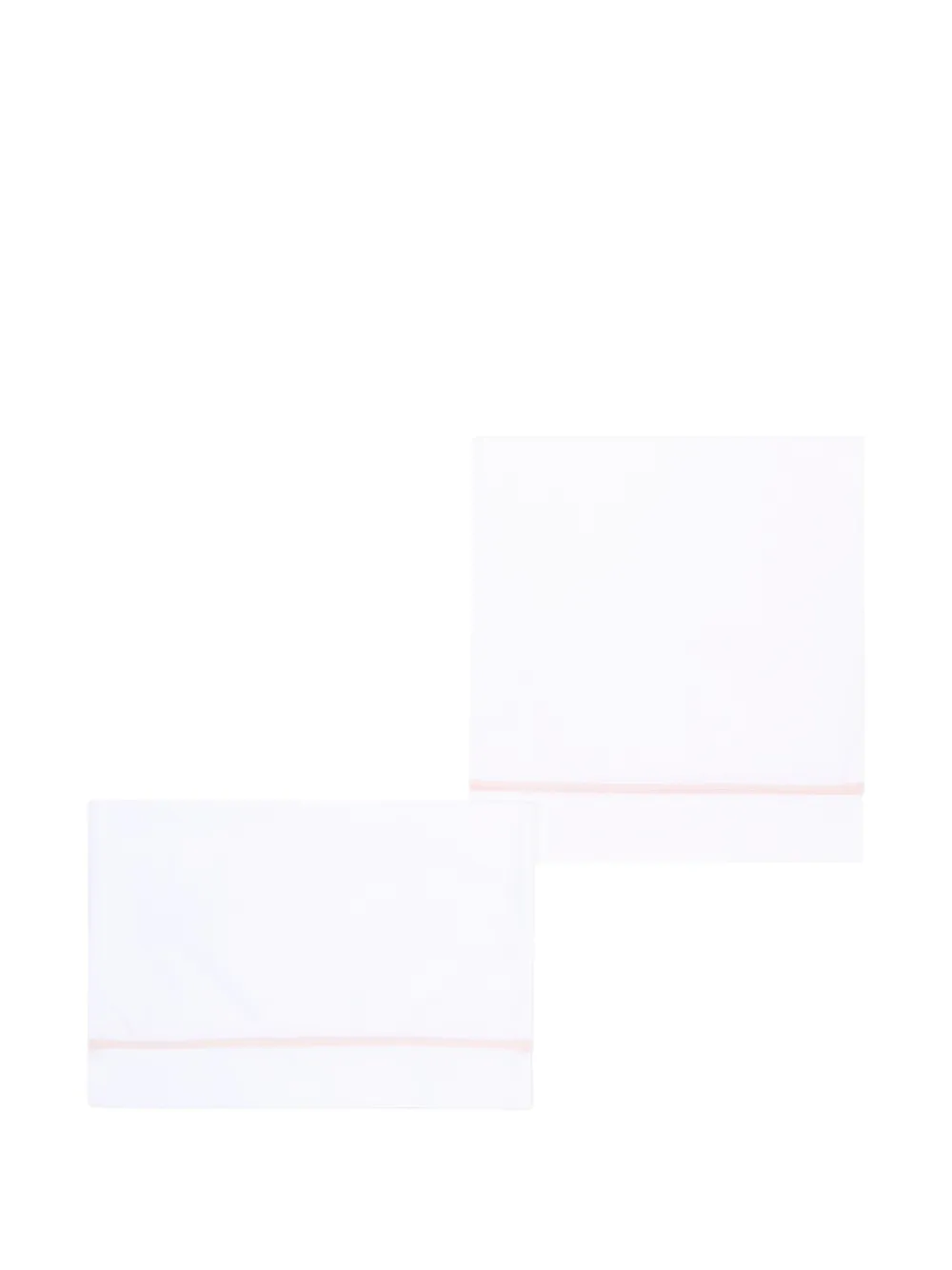 Colorichiari embroidered-trim bed sheets (set of two) - Bianco