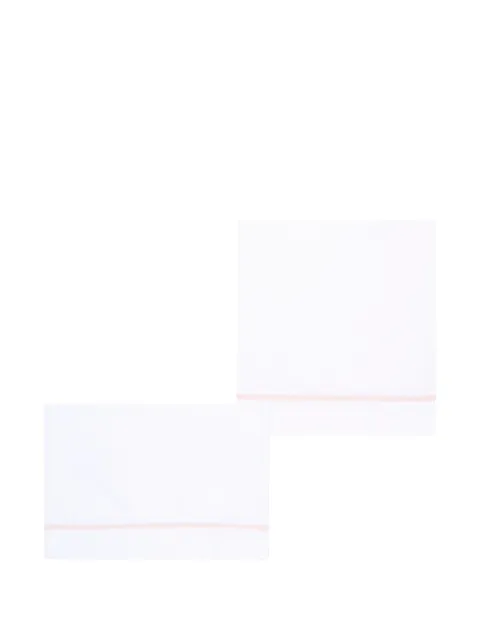 Colorichiari embroidered-trim bed sheets (set of two)