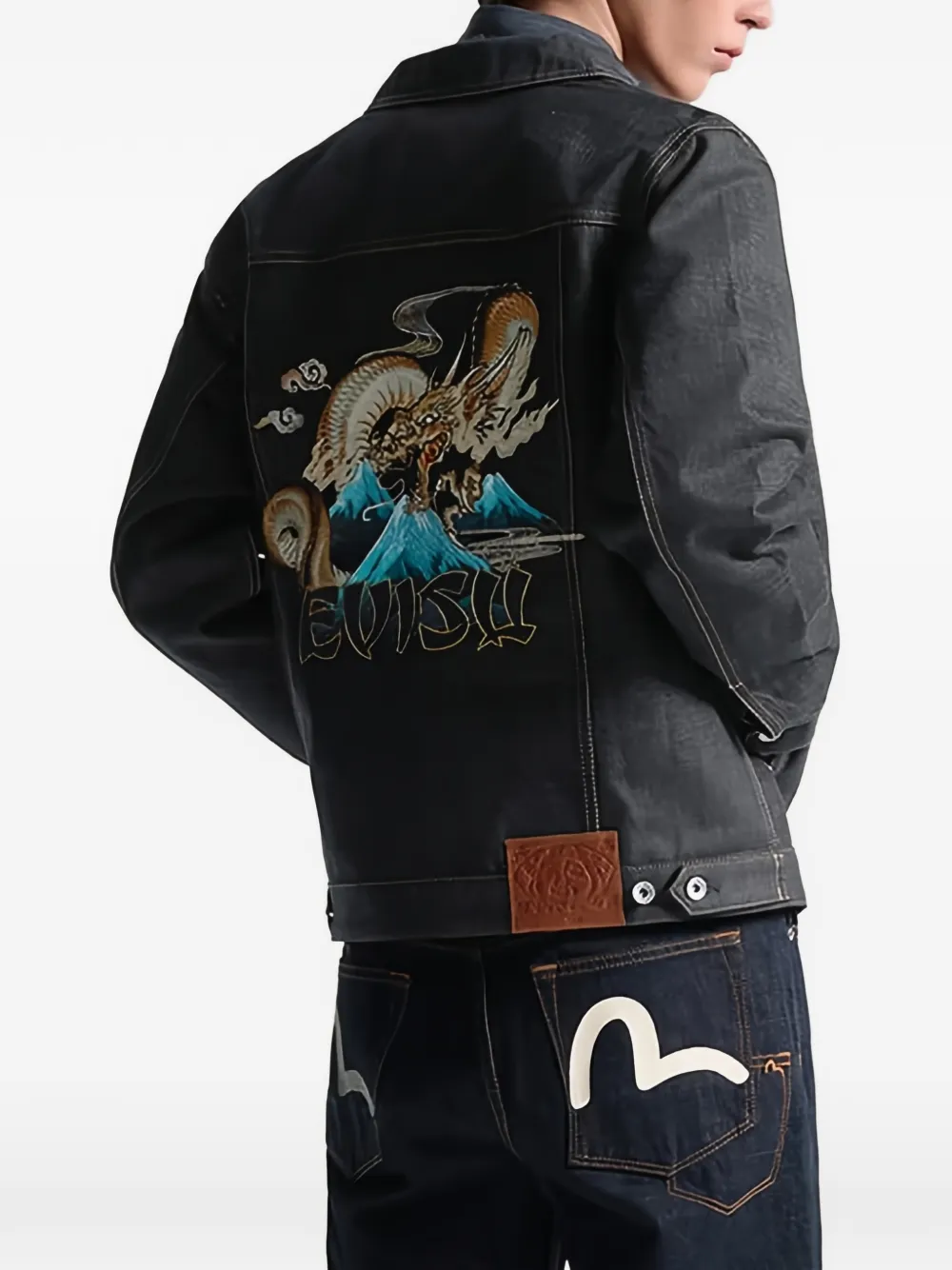 EVISU Denim jack Blauw