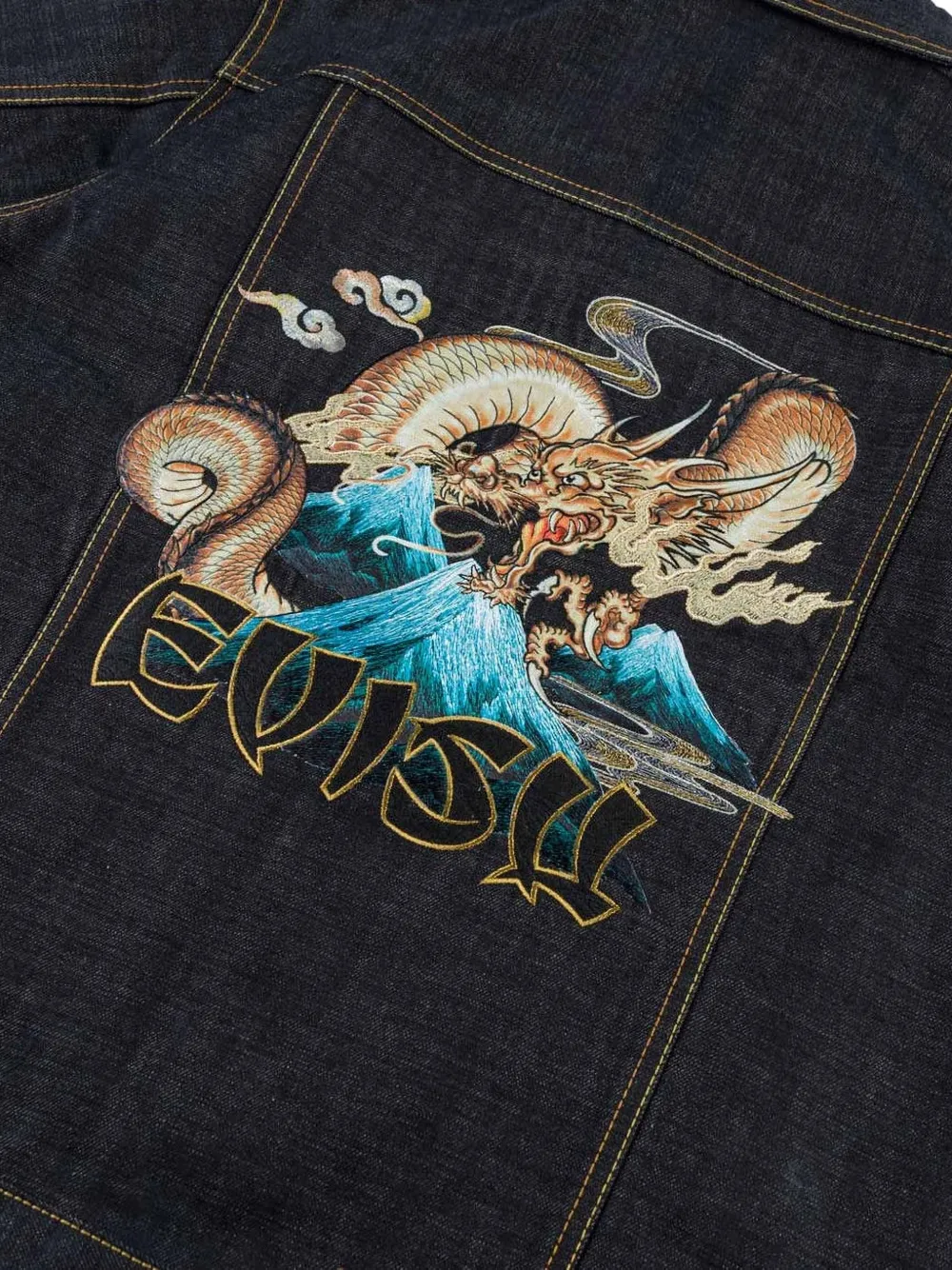EVISU Denim jack Blauw