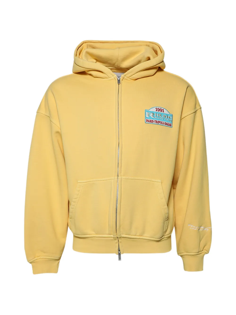 RHUDE Tripoli Rally Team zip-up hoodie