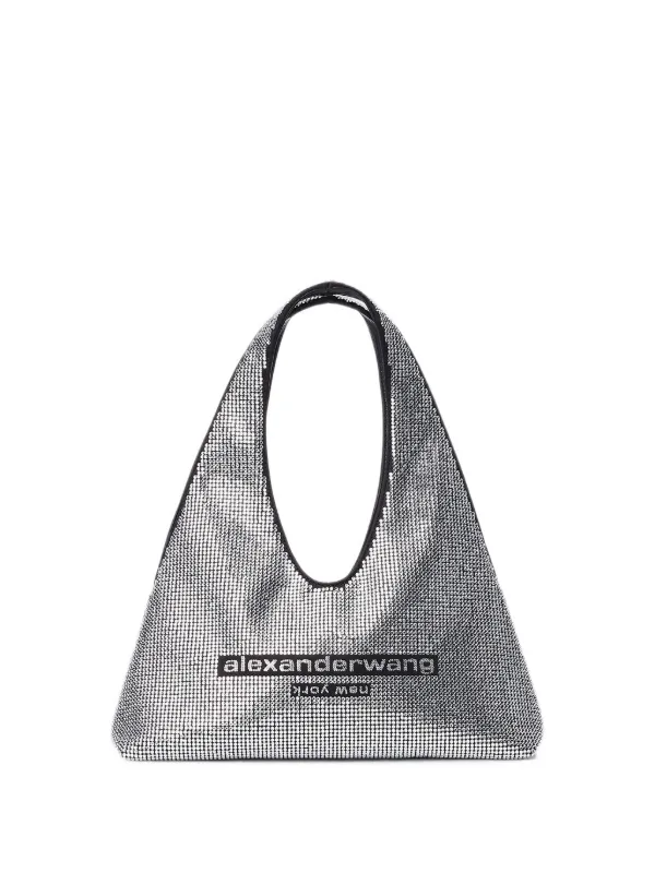Alexander Wang Pike Crystal Mini Bag in Black
