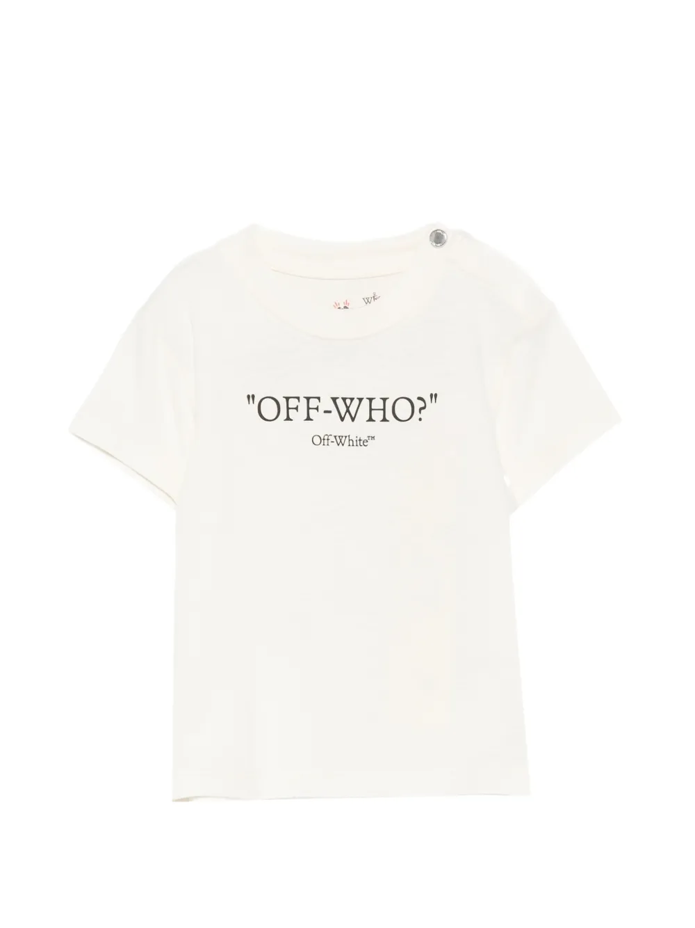 Off-White Kids graphic-print T-shirt - Toni neutri