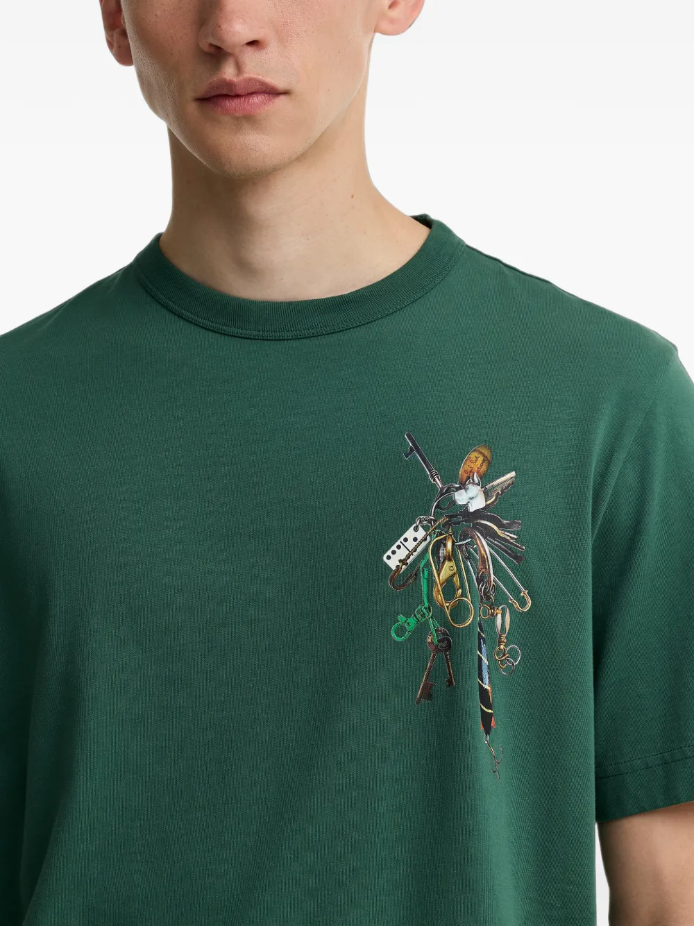 Barbour x Paul Smith T-shirt met print Groen