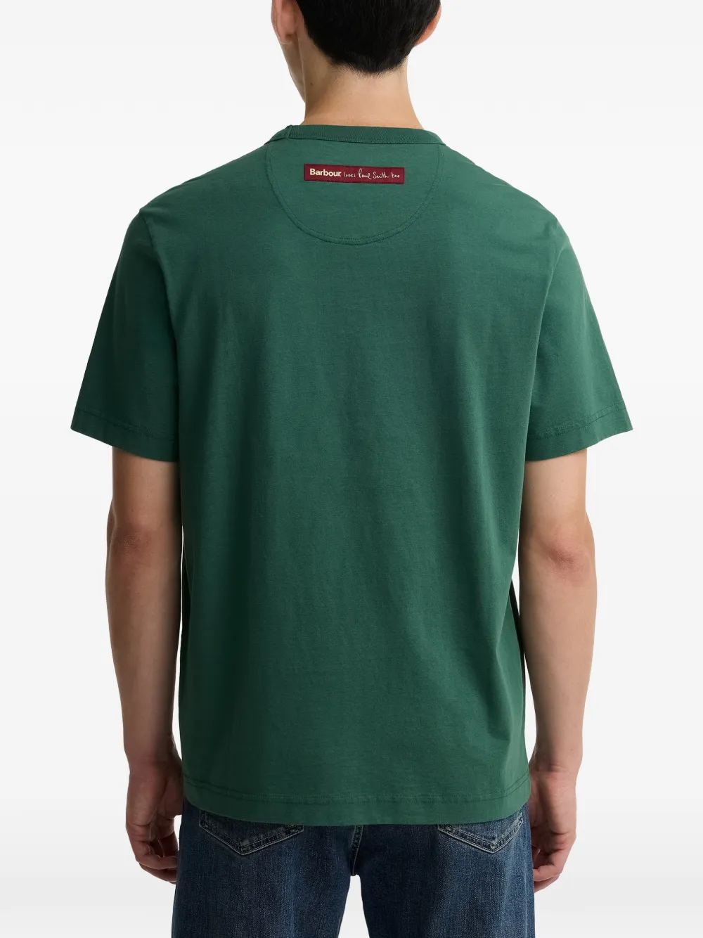 Barbour x Paul Smith T-shirt met print Groen