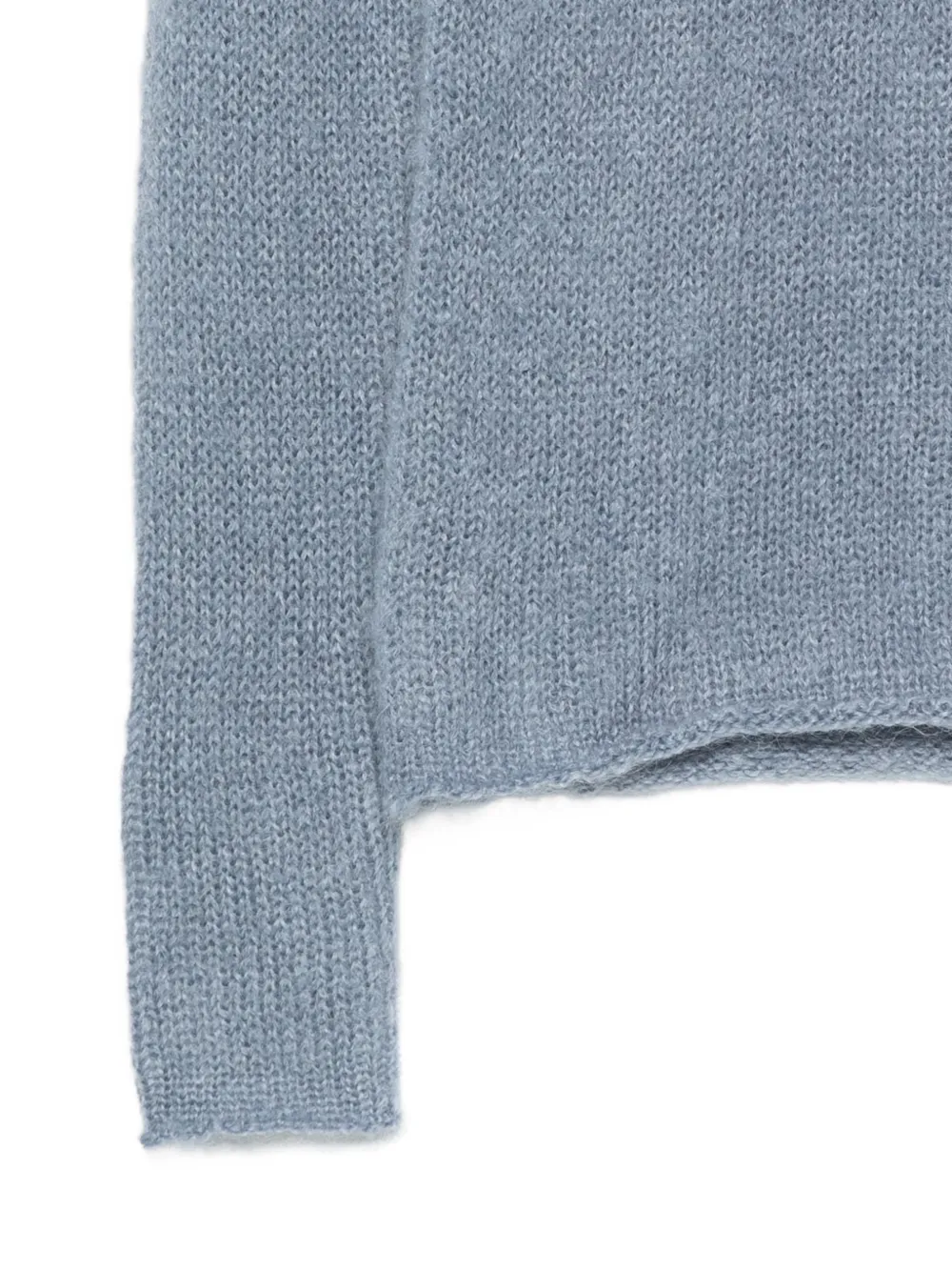 ASPESI Geribbelde trui van mohairwol Blauw