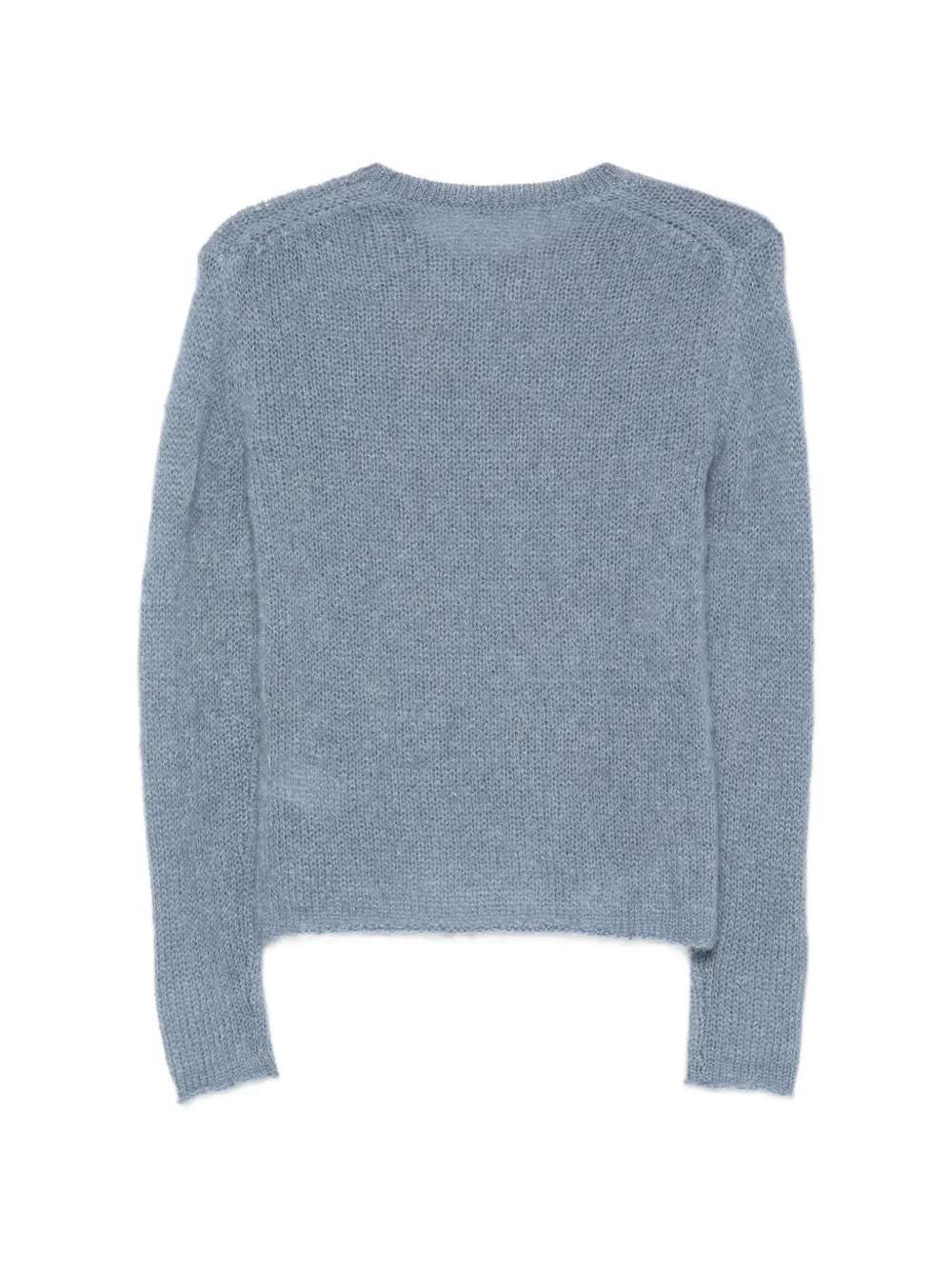 ASPESI Geribbelde trui van mohairwol Blauw