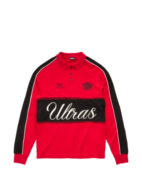 Han Kjøbenhavn logo-print panelled polo shirt